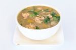 Hot Spicy And Sour Thai Cuisine Soup Stock Photo