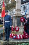 Memorial Service On Remembrance Sunday In East Grinstead Stock Photo