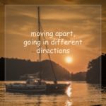 Moving Apart, Going In Different Direction Stock Photo