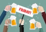 Friday Party Stock Photo