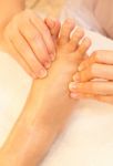 Reflexology Foot Massage, Spa Foot Treatment,thailand Stock Photo