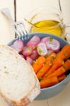 Steamed  Root Vegetable On A Bowl Stock Photo