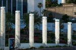 Las Vegas, Nevada/usa - August 1 ; View Of Strange Towers In Las Stock Photo