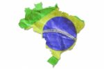 Vintage Brazil Flag Stock Photo