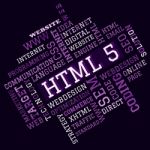 Html 5 Stock Photo