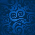 Blue Abstract Pattern Stock Photo