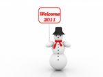 Snowman Stock Photo