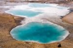 Norris Geyser Basin Stock Photo