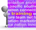 Training Word Cloud Sign Means Education Development And Learnin Stock Photo