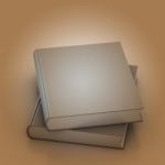 3d Blank Book Cover White Background Stock Photo