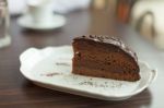 Sacher Cake Stock Photo