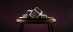 Lamingtons On A Baking Tray Stock Photo