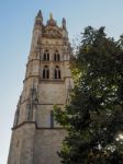 Facade Of The Cathedral Of St Andrew In Bordeaux Stock Photo