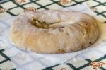 Round Loaf Of Traditional Bread Stock Photo