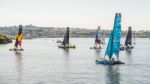 Cardiff/uk - August 27 : View Of Yachts In Cardiff Bay On August Stock Photo