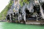 Exotic Stone Caves Of The Island Stock Photo