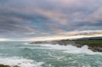 The Sea Crashes Hard On The Coasts Of Galicia, Stock Photo