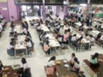 Blur Image Canteen Dining Hall Room Stock Photo