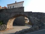 The Eleventh Century Castle On The Volcanic Mountain, Architecture And Elements  Stock Photo