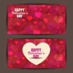 Happy Valentines Day And Card Design Stock Photo