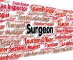 Surgeon Job Showing General Practitioner Stock Photo