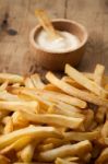 Fries French Sour Cream Still Life Stock Photo