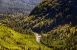 Scenic View Of Glacier National Park Stock Photo