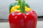 Fresh Bell Peppers Stock Photo