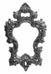 Silver Frame Stock Photo