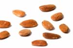 Sweet Almond Drupes Stock Photo