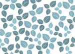 Blue Leaf Pattern On A White Background Stock Photo