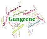 Gangrene Illness Represents Infection Necrosis And Gangrenous Stock Photo