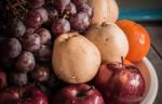 Many Fruits On Tray Stock Photo