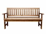 Wooden Garden Bench Stock Photo