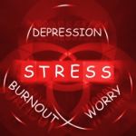 Stress Depression Worry And Anxiety Displays Burnout Stock Photo