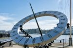 Sun Dial Near Tower Bridge Stock Photo