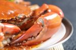 Close Up Singapore Chilli Mud Crab Stock Photo