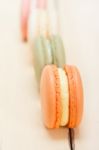 Colorful French Macaroons Stock Photo