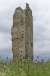 The Ruins Of The Tower Of Montecorvino Stock Photo