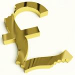 Golden Pound Stock Photo