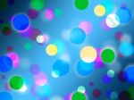 Blue Spots Background Shows Bright Circles Pattern
 Stock Photo