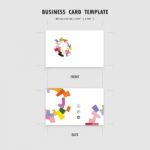 Abstract Creative Business Cards Design Template Stock Photo