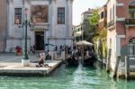 Enjoying The Autumn Sunshine In Venice Stock Photo