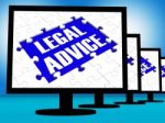 Legal Advice On Monitors Shows Legal Consultation Stock Photo