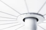 White Mono Pole For Interior Background Stock Photo