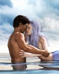 Magic Love Story,legend Of A Mermaid,a Fairy Tale Story Stock Photo