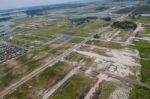 The Helicopter Shot From Dhaka, Bangladesh Stock Photo