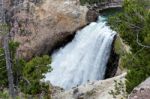 Lower Yellowstone Falls Stock Photo