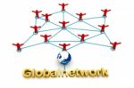 Global Communication Network Stock Photo