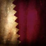 Old Grunge Flag Of Qatar Stock Photo